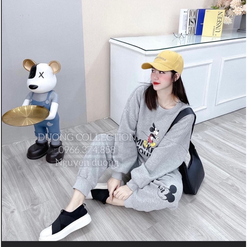 Bộ Mickey nỉ bông