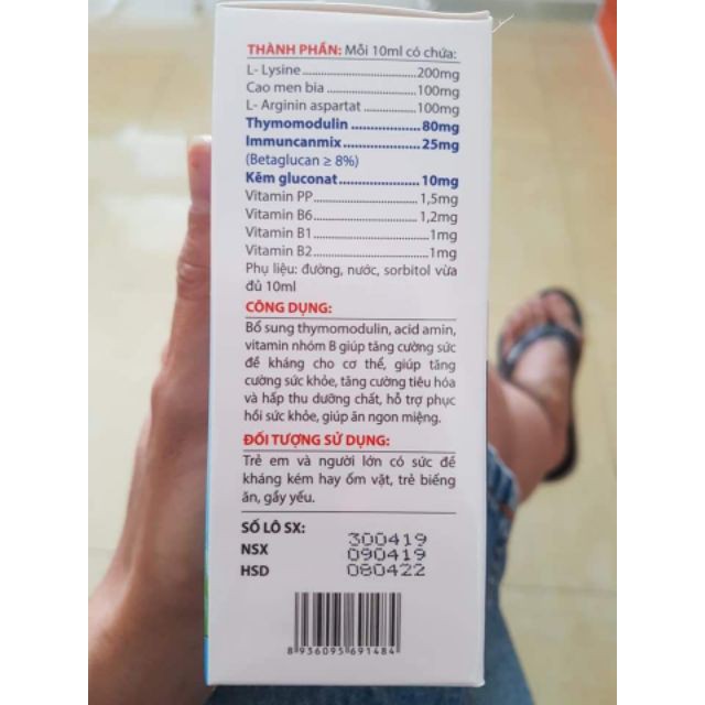 TP Thymomin - Thymomodulin 80mg Tăng cường sức đề kháng