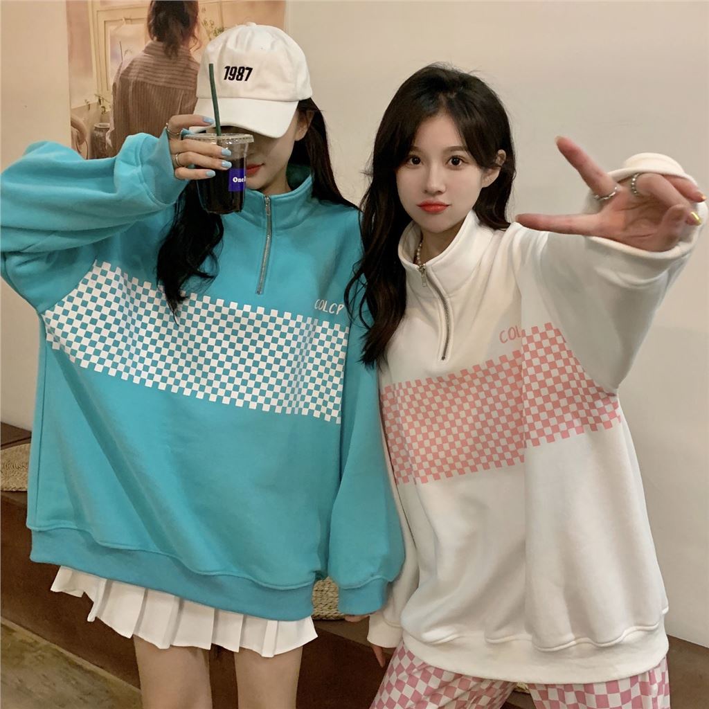 Áo nỉ thu đông màu siêu xinh phong cách Hàn Quốc | BigBuy360 - bigbuy360.vn