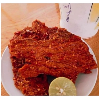 Bò khô nguyên miếng 300g thit bò 100% tẩm vị cay tê thơm ngon