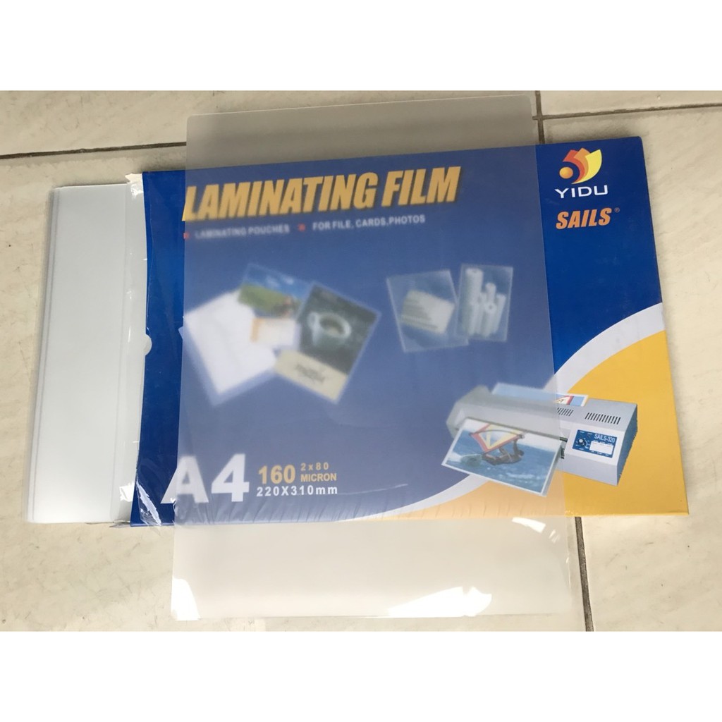 Giấy ép plastic đủ các kích thước màng nhựa ép giấy ép cứng - 100 tờ/ hộp