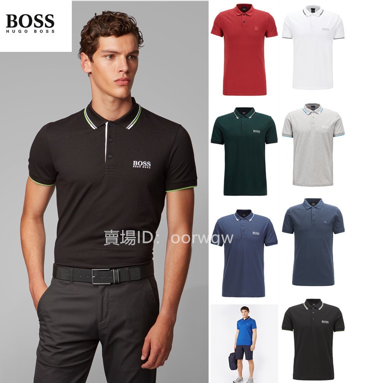 Áo Thun POLO Tay Ngắn Dáng Ôm In LOGO Hugo Boss 20 Thời Trang Xuân Hè Cho Nam