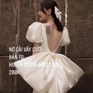 Nơ cài váy cưới bản to 50cm