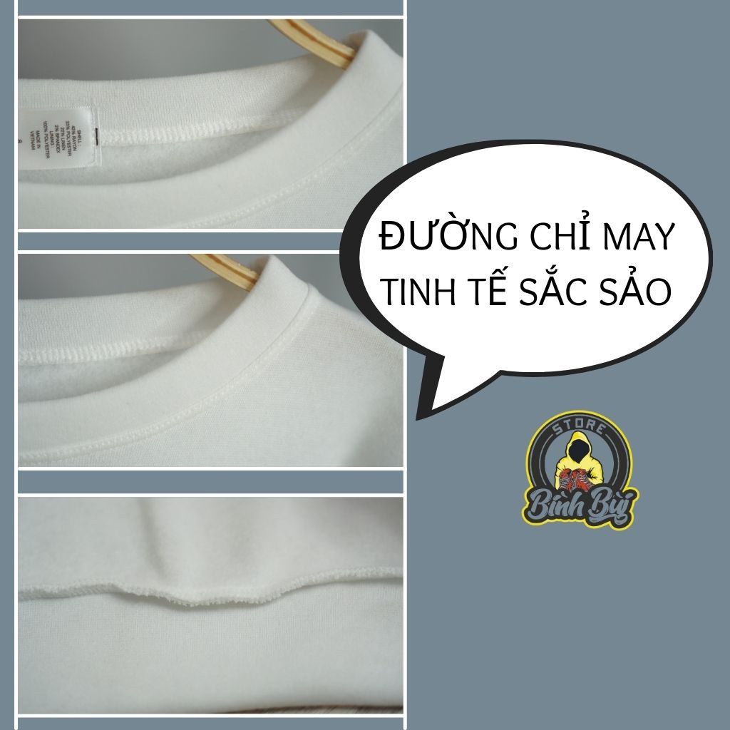  Áo Sweater Nỉ Nam Nữ Form Rộng Phong Cách Ulzzang Bình Bùi Store | BigBuy360 - bigbuy360.vn