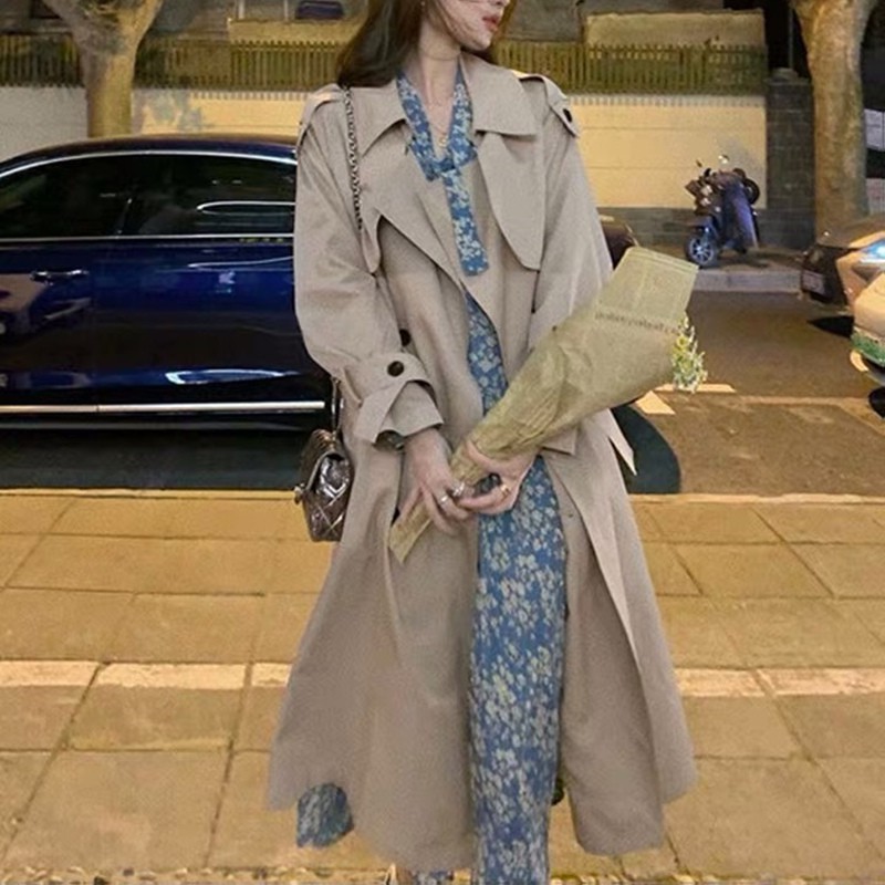 Đầm Voan Dài Tay Cổ Chữ V In Hoa Phong Cách Hàn Quốc Thời Trang | BigBuy360 - bigbuy360.vn