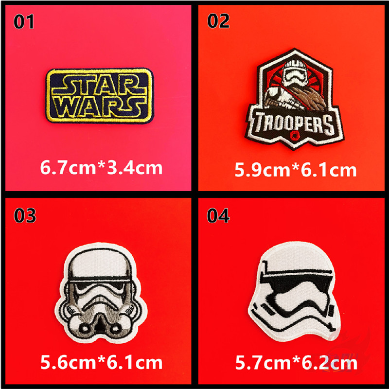 Miếng Dán Ủi Quần Áo  Kiểu Dáng Phim Star Wars / Darth Vader / Bb8