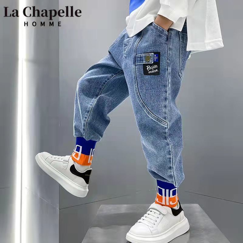 Bộ Áo Sơ Mi + Quần Jeans In Họa Tiết Spiderman Phong Cách Hàn Quốc Thời Trang Xuân Thu 2022 Cho Bé Trai