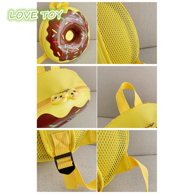 Ba Lô Đi Học Hình Bánh Donut Dễ Thương Cho Bé