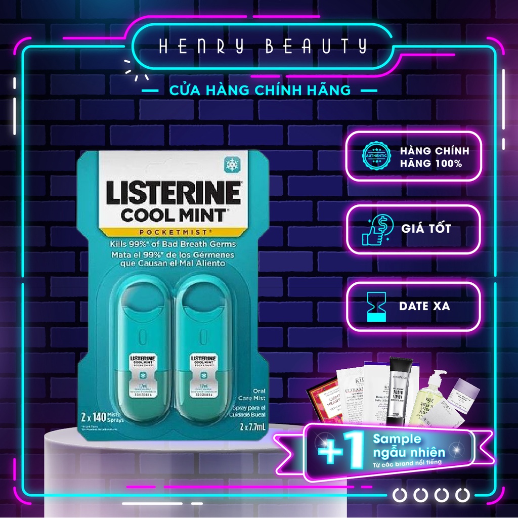 Set xịt thơm miệng Listerine