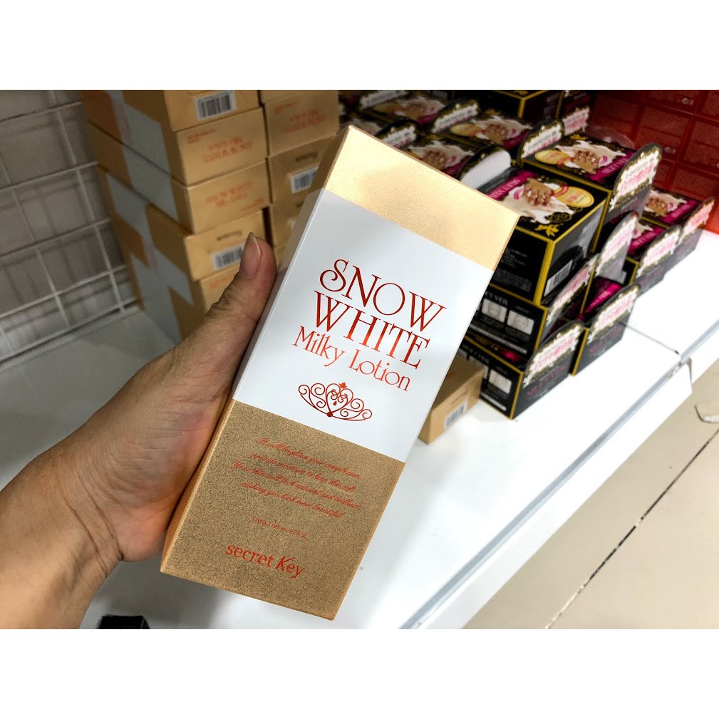 Lotion dưỡng trắng body Snow white Secret Key hàn quốc