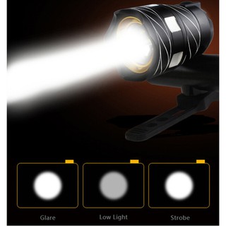 Đèn Led Sạc Usb Xml T6 Cho Xe Đạp