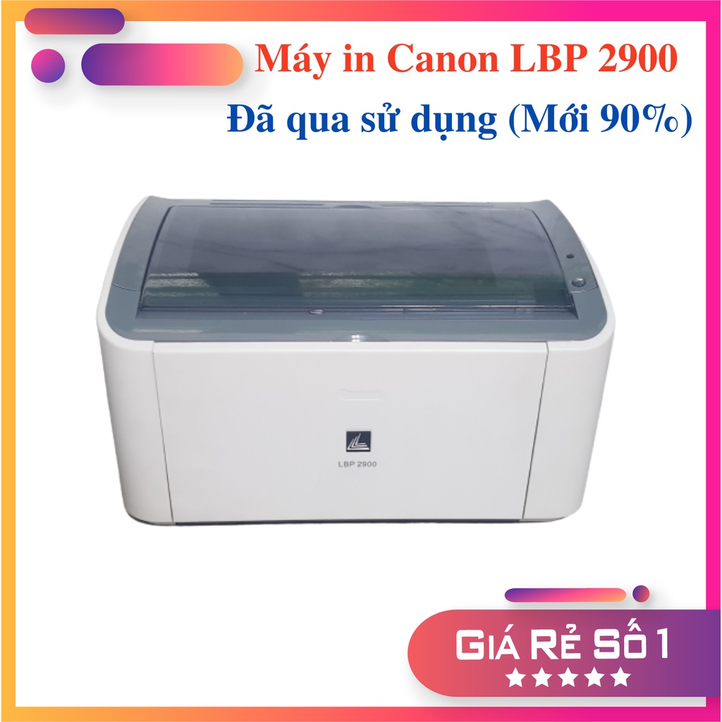 MÁY IN CANON LBP 2900 CŨ - IN LASER TRẮNG ĐEN A4 - HỘP MỰC MỚI - BH 3 THÁNG