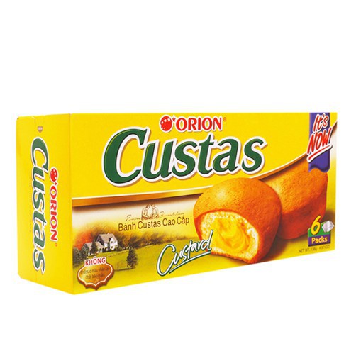 Bánh Custas Orion Kem Trứng (Hộp 6 cái)