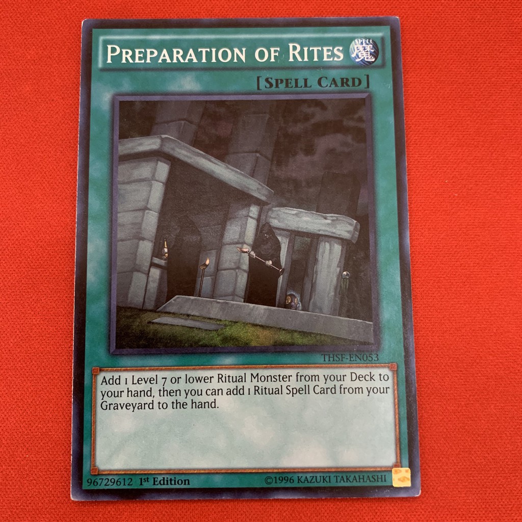 Preparation Of Rites