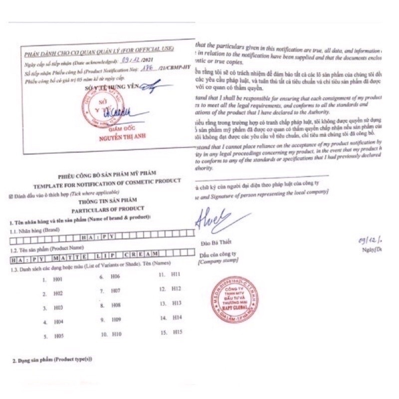 SON HAPPY MATTLE - Son Hapy siêu lì, không trôi, kháng nước - nhiều màu lựa chọn