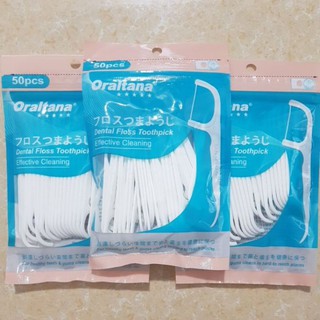 Tăm Chỉ Nha Khoa Oraltana ( 1 gói 50c )