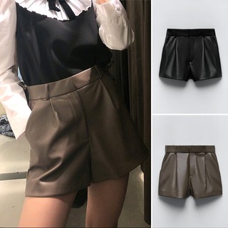 (2 MÀU) QUẦN SHORT DA CẠP CAO