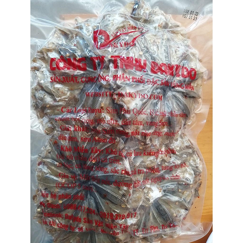 Khô cá chốt xẻ, 500g, thương hiệu đặc sản Dakydo  ăn là ghiền!