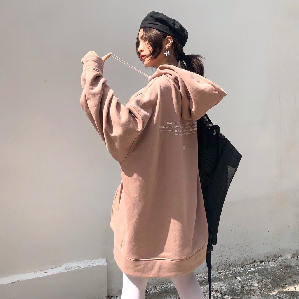 HOODIE FULLZIP "STORY VER2" PINK SUEDE | BigBuy360 - bigbuy360.vn