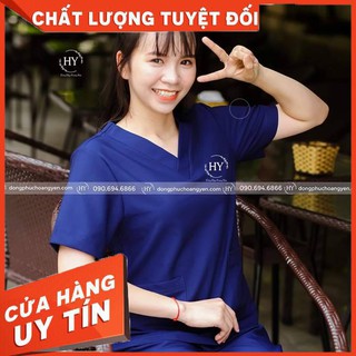 [CAO CẤP] Áo Scrubs Bác Sĩ Nam Nữ Vải Cotton Lạnh