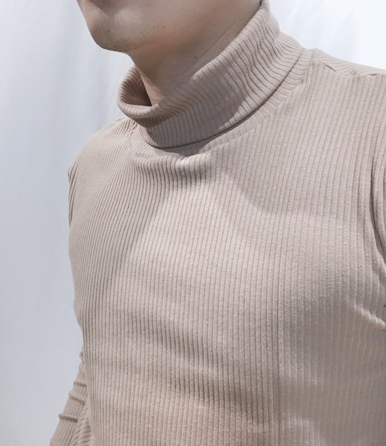 Áo thun gân cổ lọ | BigBuy360 - bigbuy360.vn