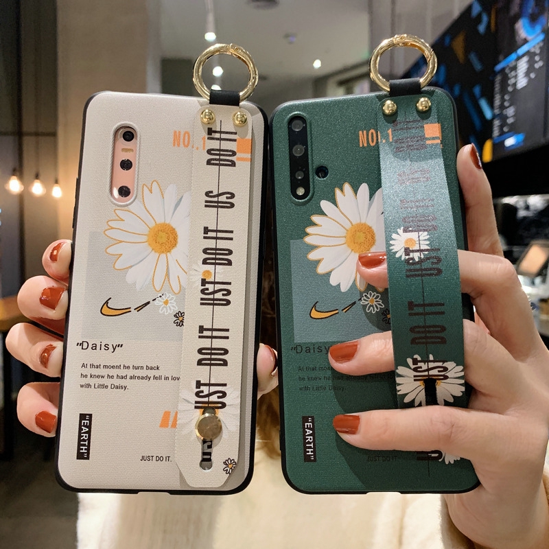 Ốp điện thoại TPU in hình hoa cúc trắng cho HUAWEI P40 P30 P20 Lite Mate 30 20 10 Pro Nova 7i 3i 3e 5T Y7 Y9 Prime 2019