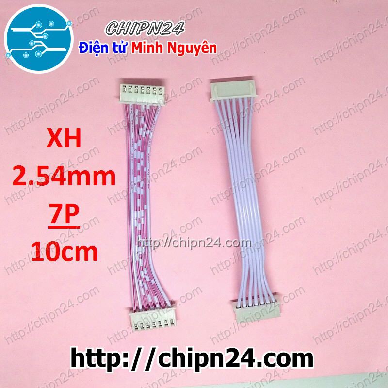 [1 SỢI] (D126) Dây bẹ 7p 10cm XH2.54mm (Dây bus, Dây cáp)