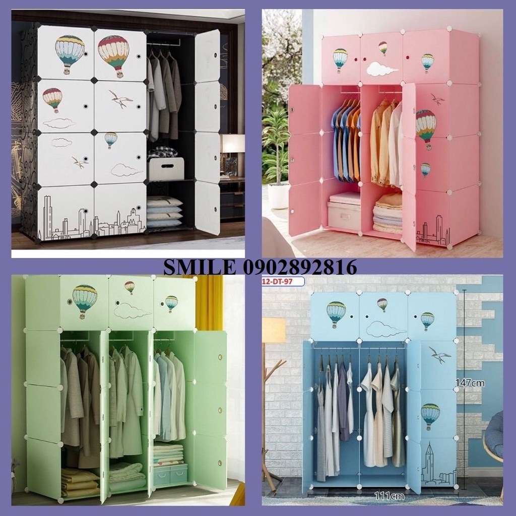 (MẪU MỚI NHẤT) TỔNG KHO TỦ NHỰA LẮP GHÉP 12Ô ĐỂ ĐỒ ĐA NĂNG THÔNG MINH sâu 47cm