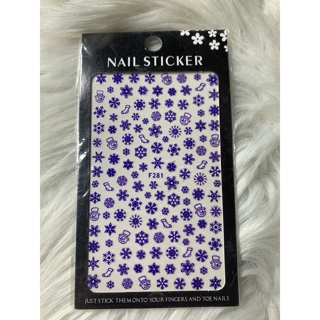 Sticker Trang Trí Móng Noel Siêu Đẹp 1