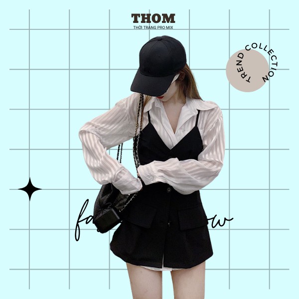 Áo Vest Hai Dây Thời Trang THOM Trendy