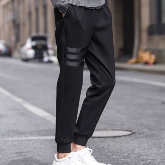Quần thể thao adidas 3 vạch đen