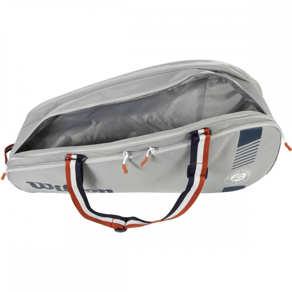Túi tennis Wilson Roland 2 ngăn mẫu mới màu xám