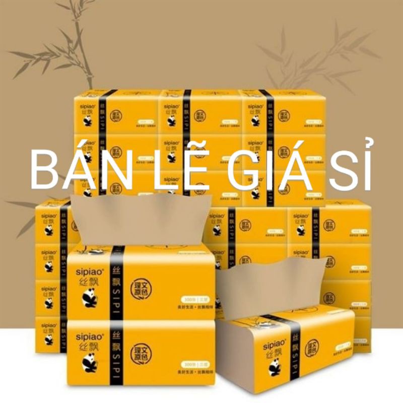 30 Gói - Giấy ăn Gấu trúc Sipao [ Bán Lẽ Giá Sỉ ]