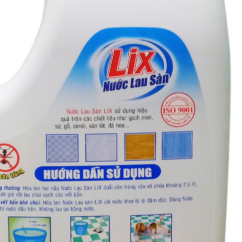 Nước lau sàn Lix Đuổi Côn Trùng - 3.6kg