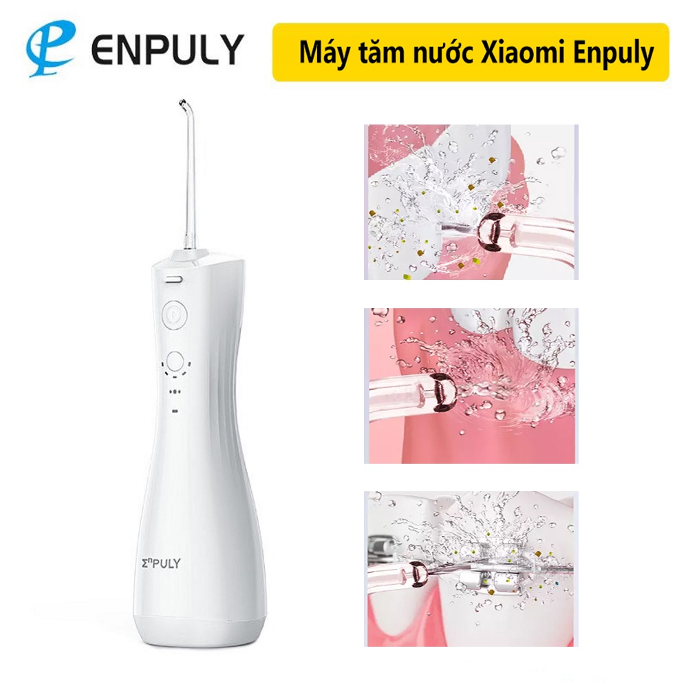 Máy Tăm Nước Xiaomi Enpuly ML8 pin 30 ngày, chống nước IPX7, bình chứa nước lớn 250ML, áp suất nước 140PSI, 2 vòi HB88