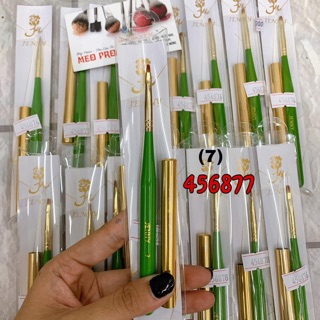 Cọ bản cán gỗ xanh vẽ móng tay chân