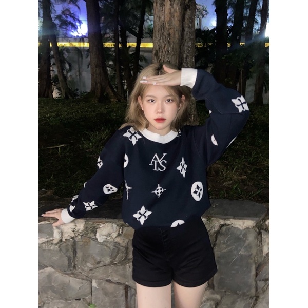 Áo 𝐀𝐓𝐘𝐒® 𝐀𝐋𝐋𝐎𝐕𝐄𝐑 𝐋𝐎𝐆𝐎 𝐊𝐍𝐈𝐓𝐓𝐄𝐃  𝐒𝐖𝐄𝐀𝐓𝐄𝐑