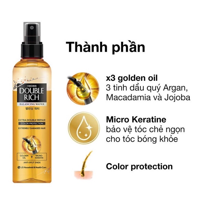 Nước dưỡng tóc Double Rich 250ml