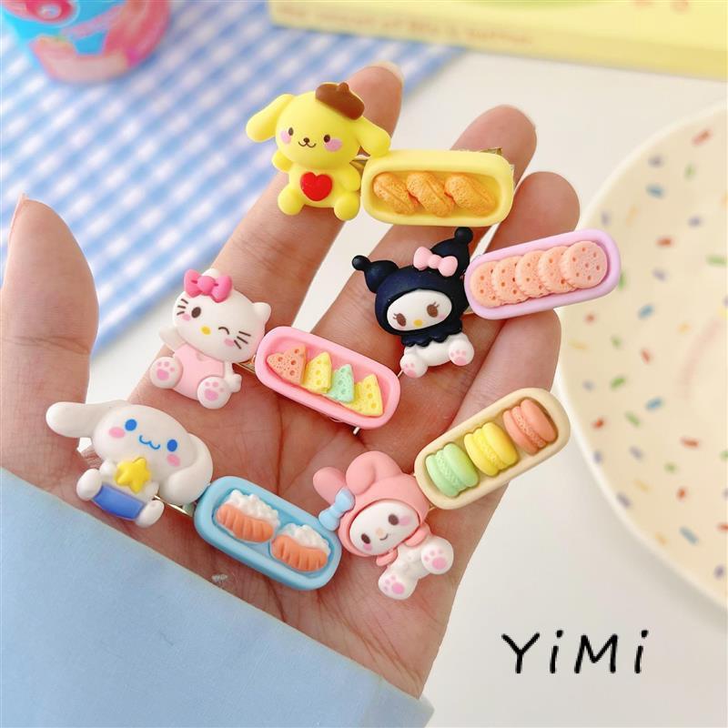 kẹp tóc hoạt hình phong cách hàn quốc Kẹp Tóc Mái Bên Họa Tiết Hoạt Hình Sanrio Ngọt Ngào Dễ Thương Phong Cách Hàn Quốc Cho Bé Gái