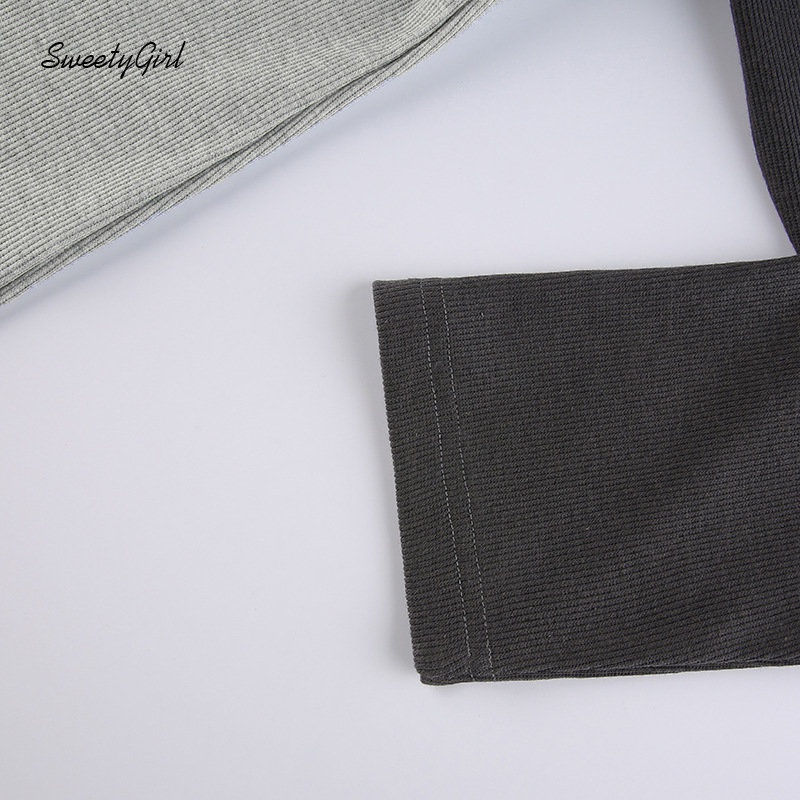 Áo Sweater Tay Dài Cổ Tròn Dáng Rộng Phối Màu Tương Phản Thời Trang 2022 Cho Nữ