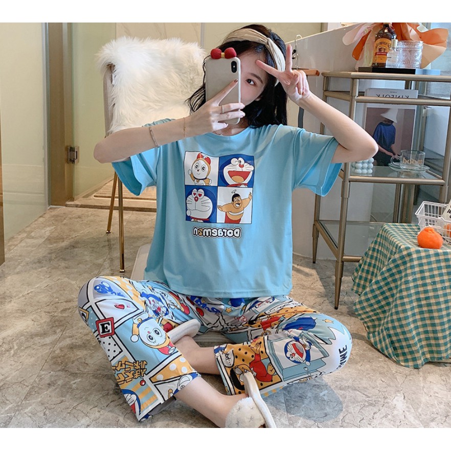 Set đồ mặc nhà DORAEMON DOREMON dễ thương cute MON0045