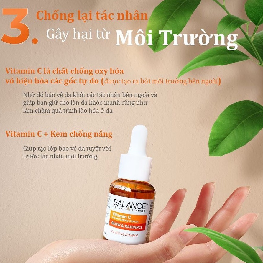Serum Trắng Da Balance Active Formula Vitamin C Brightening 30ml