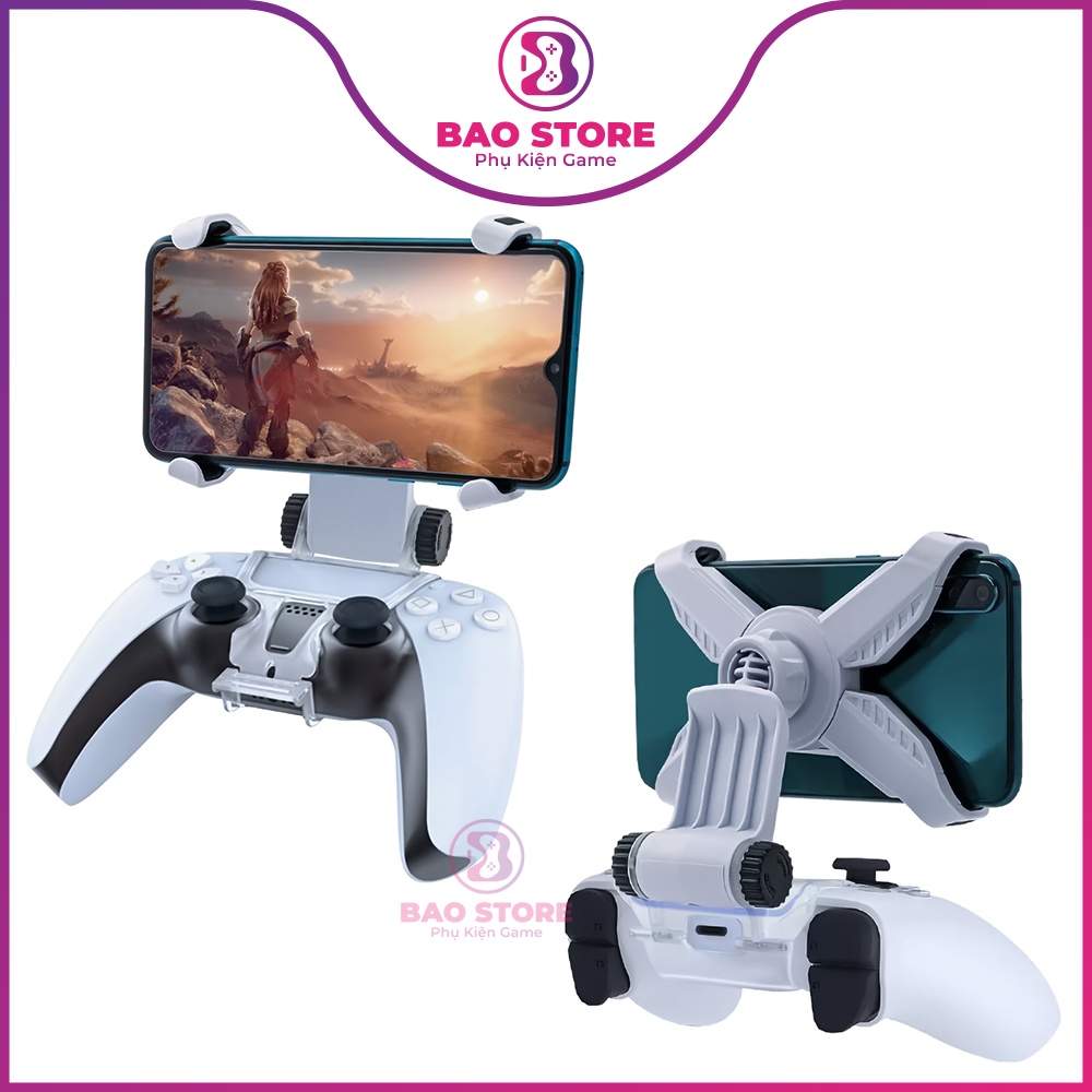 Kẹp điện thoại cho tay cầm PS5, Giá đỡ tay cầm PS5 DualSense PlayStation 5