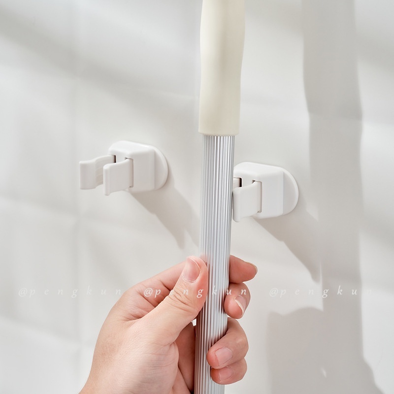 Móc Treo Cây Lau Nhà Gắn Tường Không Đục Lỗ Phong Cách Nhật Bản