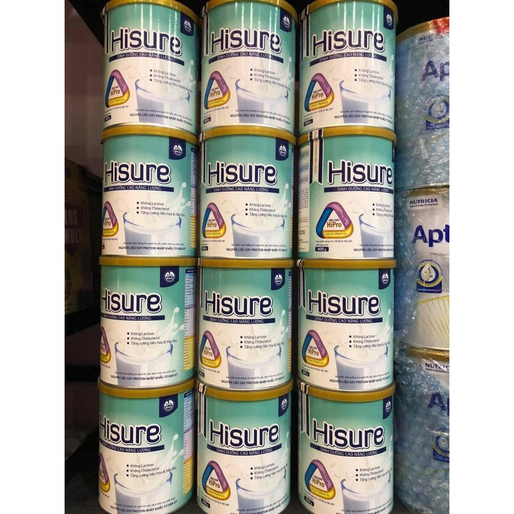 Sữa Dinh Dưỡng Cao Năng Lượng Hisure 400g date 2022
