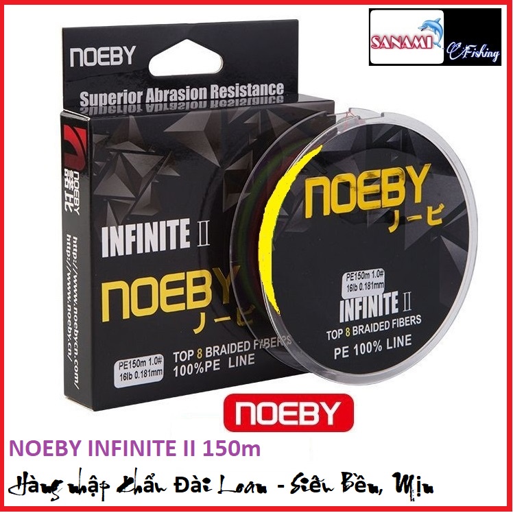 Dây Dù Câu Cá Noeby 150m,8 Lõi Lụa Đức Cao Cấp  Siêu Khỏe - Sanami Fishing