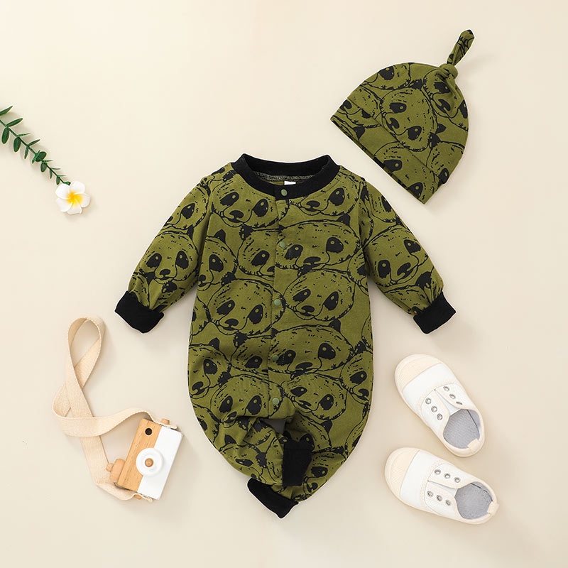 Body bé trai đồ sơ sinh từ 0 đến 24 tháng bodysuit liền thân hoạt hình mùa hè dài tay quần áo cho bé trẻ em