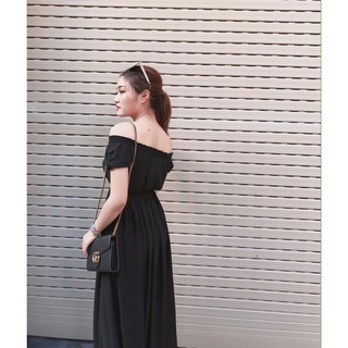 đầm maxi dự tiệc voan lụa hot - MX01