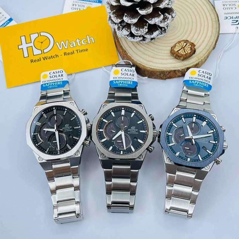 Đồng hồ nam chính hãng casio EDIFICE EFS-S570D pin năng lượng ánh sáng