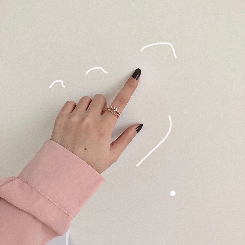 Nhẫn dạng hở hình hoa / bướm đính đá xinh xắn